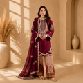 Zareen Embroidered 3-Piece Suit